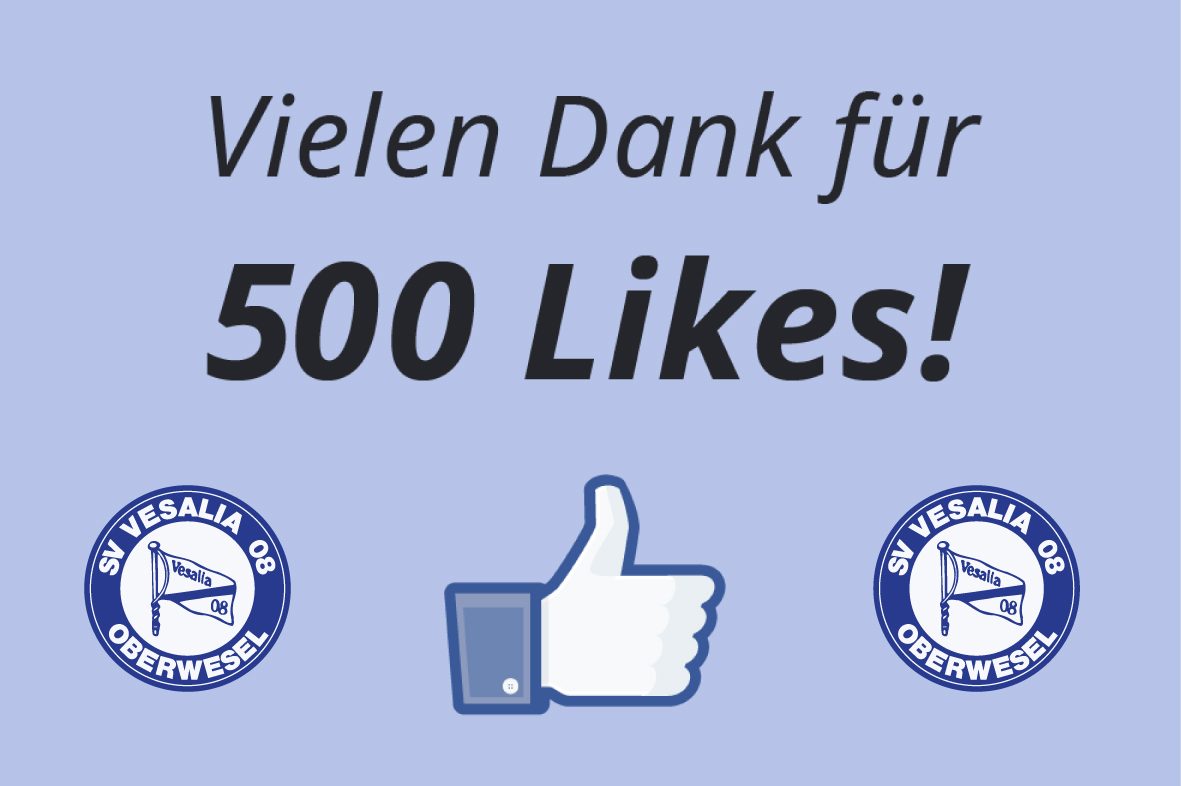 500 Likes – Vielen Dank